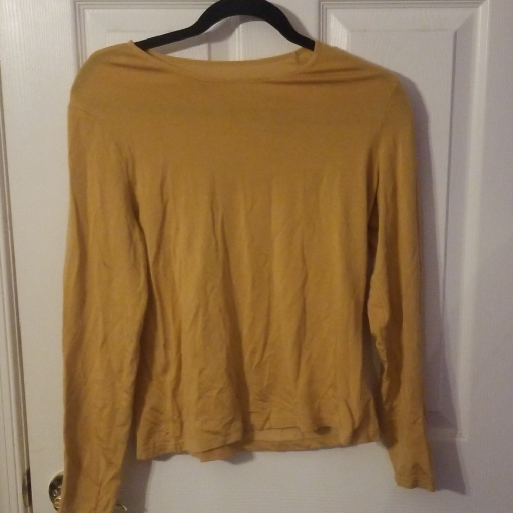 Yellow long sleeve.